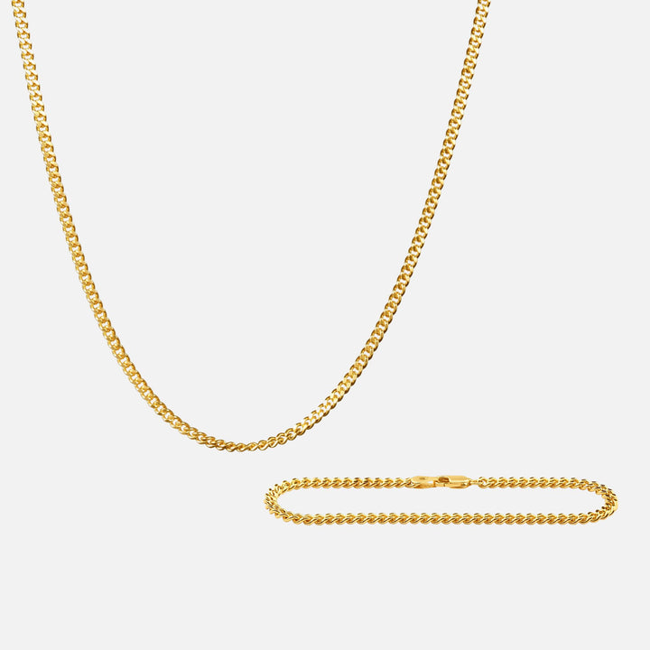 Curb Slim Set Gold