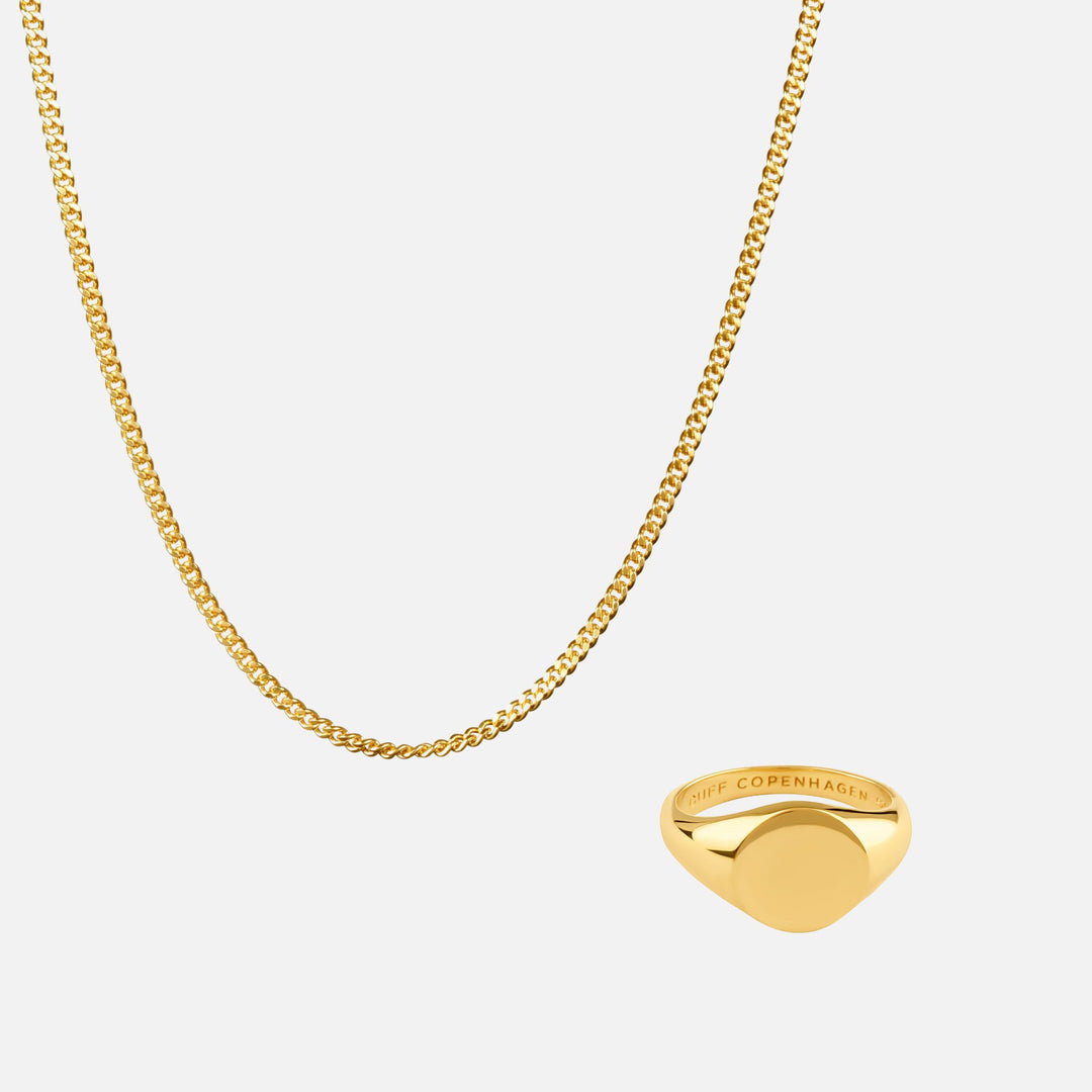 Curb + Ellery Set Gold