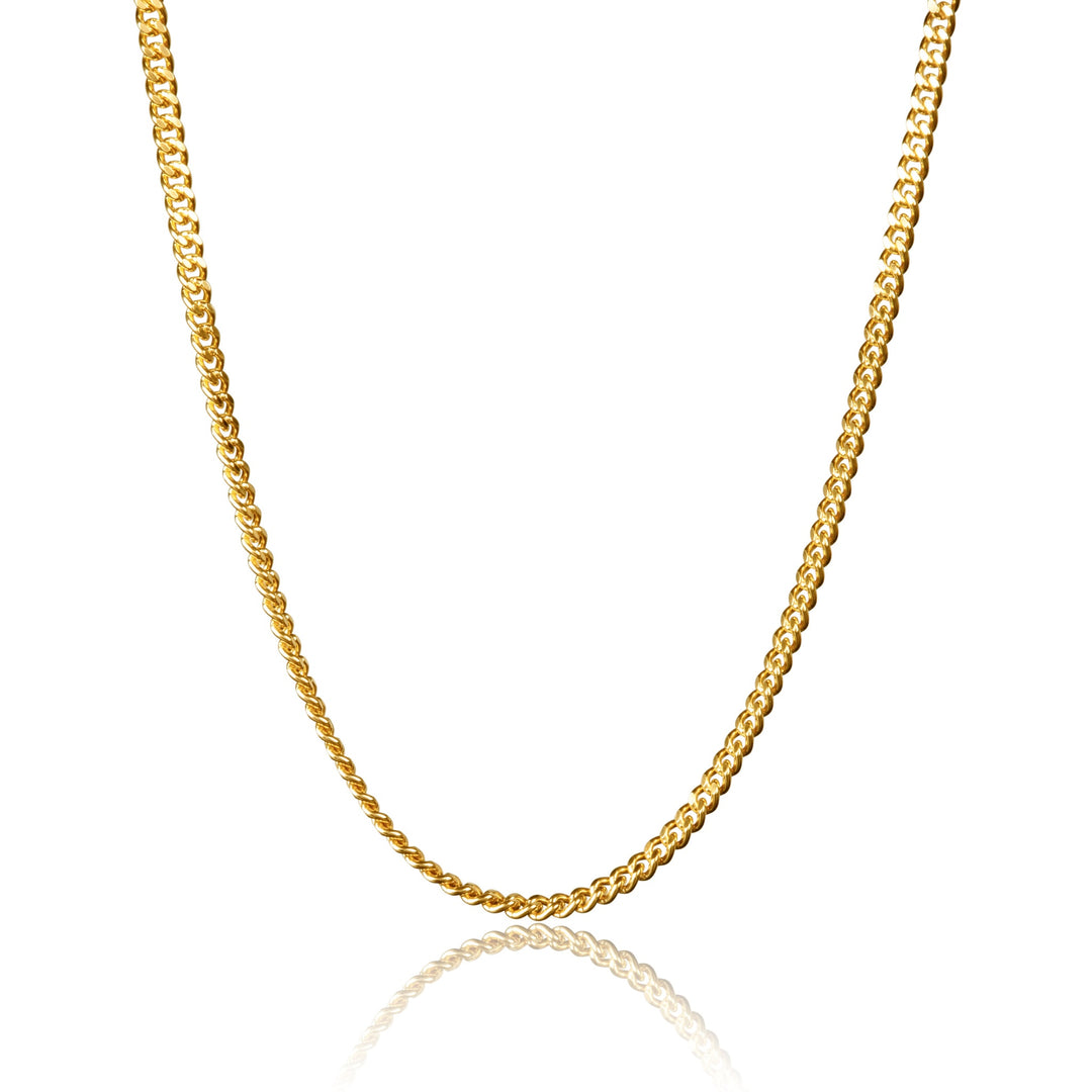 Curb Necklace M Gold