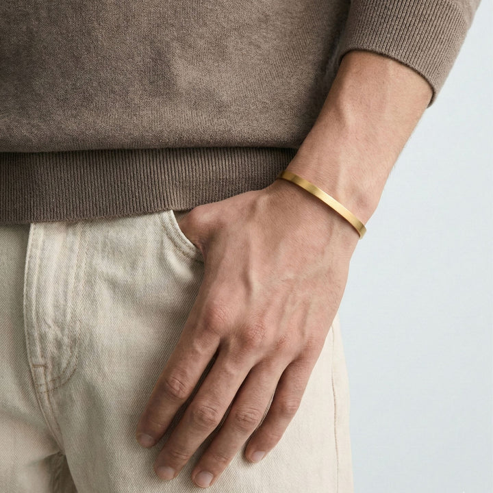 Bruce Bracelet Slim Gold