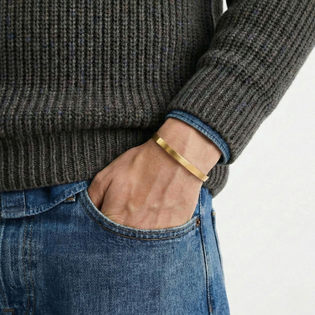 Bruce Bracelet Slim Gold