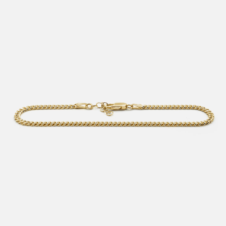 Curb Bracelet Slim Gold