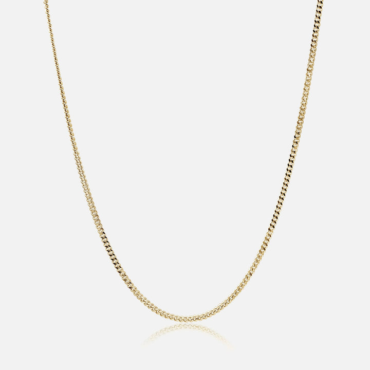 Curb Necklace Slim Gold