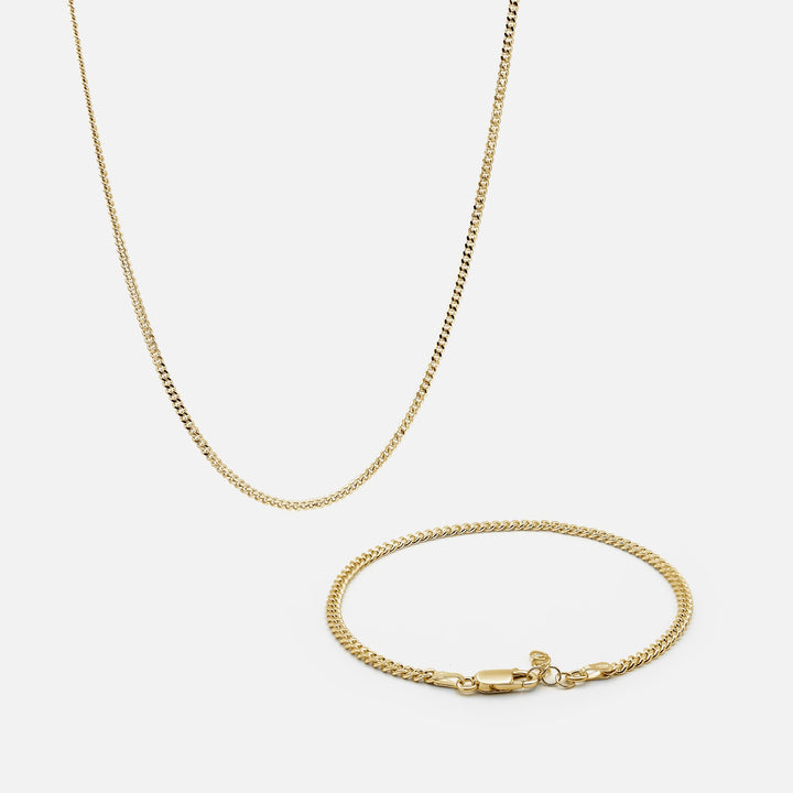 Curb Slim Set Gold